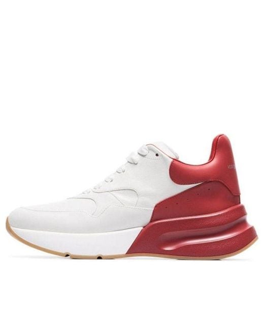 McQueen Red Oversized Sneakers Lust' for men