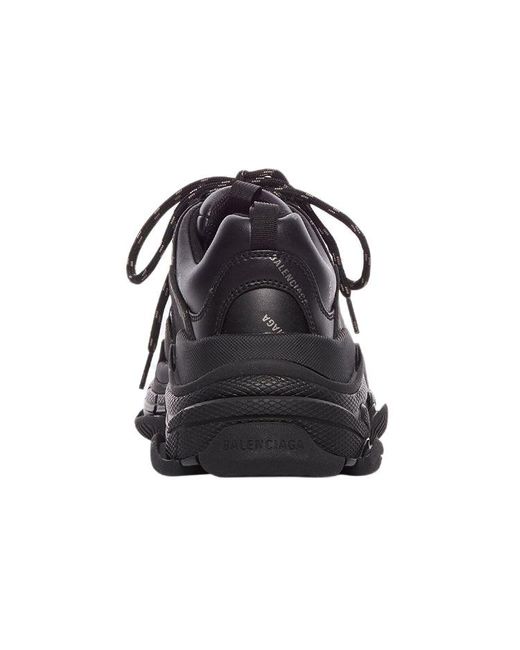 Balenciaga Black Triple S Sneaker 'Allover Logo for men