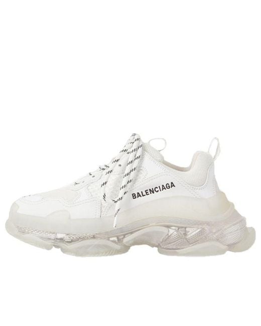 Balenciaga White (Wmns) Triple S Sneaker 'Clearsole