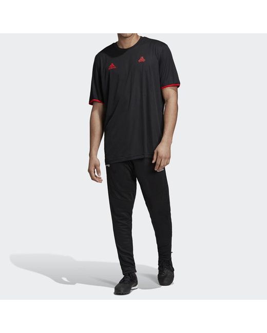 Adidas Black Soccer/Football Sports Long Pants for men
