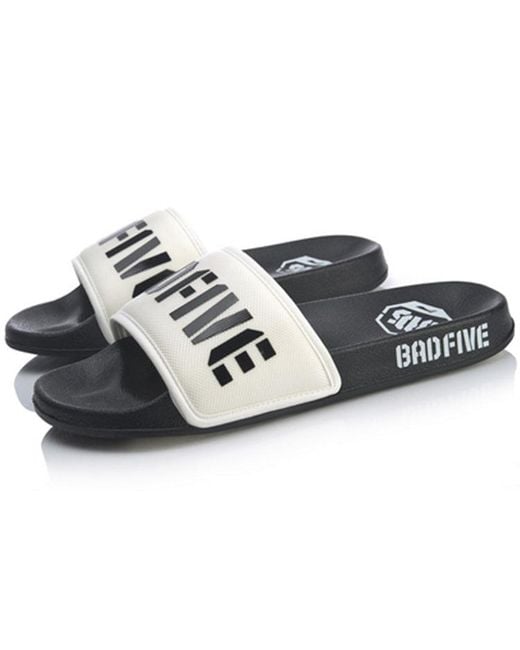 Li-ning White Bd5 Slide Basketball Slippers for men