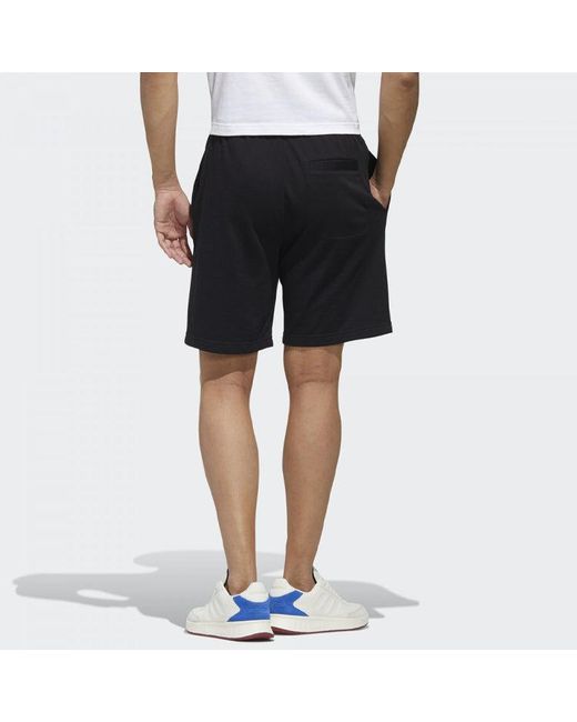 Adidas Black Neo Esntl Lg Shrt Sports Shorts for men