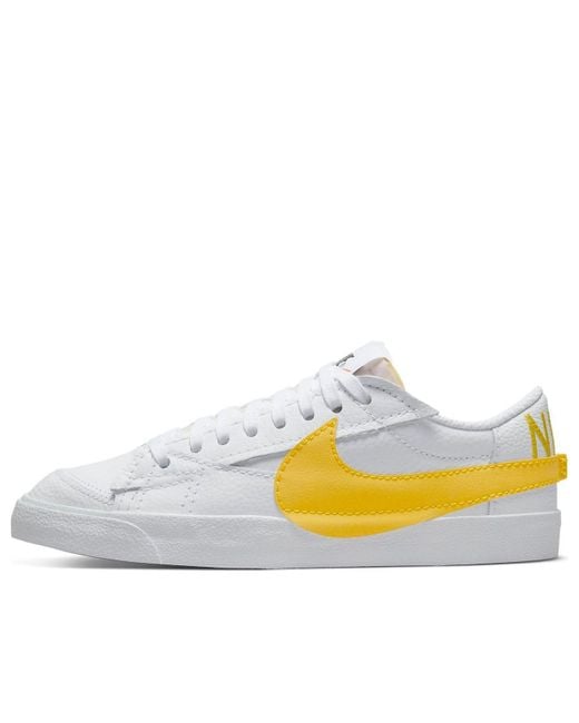 Nike White Blazer Low Jumbo Vivid Sulfur' for men