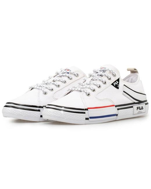 Fila White Fila Block Reform Canvas Sneakers for men