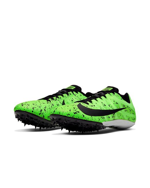 Nike Green Air Zoom Rival S 9 Spikes 'Electric Speckled' for men