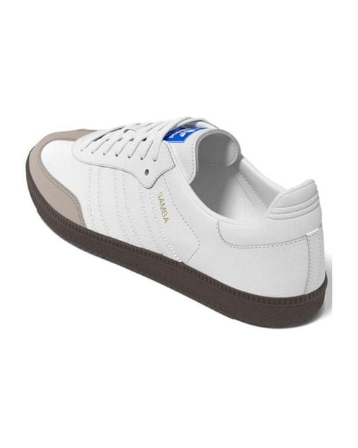 Adidas White Samba Og 'Double Gum' for men