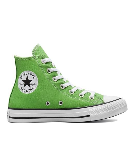 Converse Green Chuck Taylor All Star High-Top Canvas Shoes