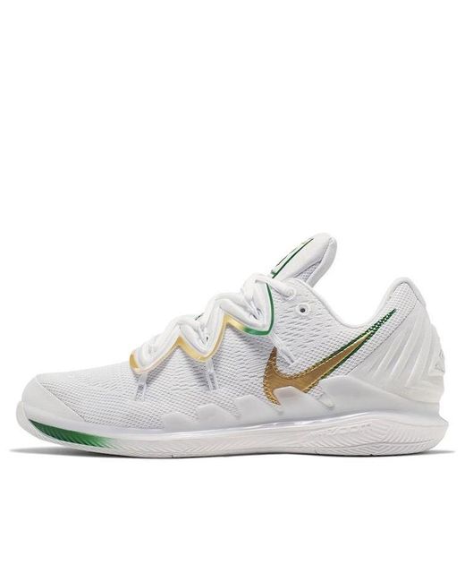 Nike White Kyrie Irving X Nick Kyrgios X Air Zoom Vapor X 'Clover' for men