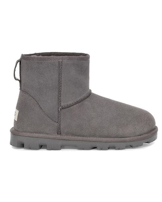 Ugg Gray (Wmns) Essential Mini Classic Fleece Lined