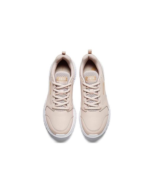Anta White (Wmns) Running Series Sneakers 'Lotus Root'