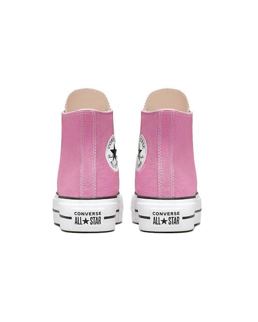 Converse Purple (Wmns) Chuck Taylor All Star Lift High 'Magic Flamingo'