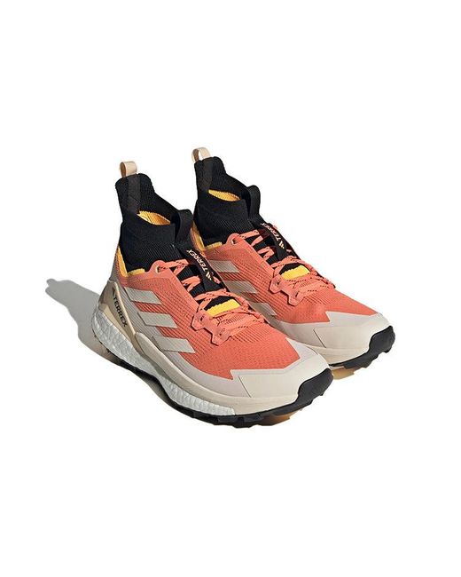 Adidas Blue Terrex Free Hiker 2.0 Hiking Shoes 'Coral Fusion' for men