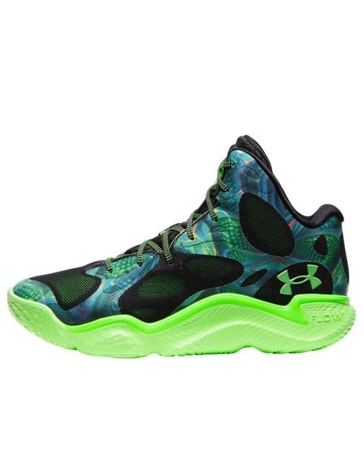 Under Armour Green Curry Spawn Flotro 'Extraterrestrial' for men