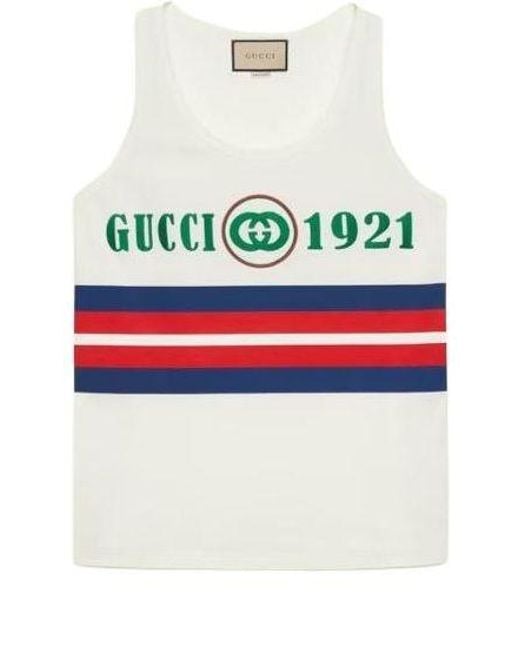 Gucci Red Cotton Tank Top