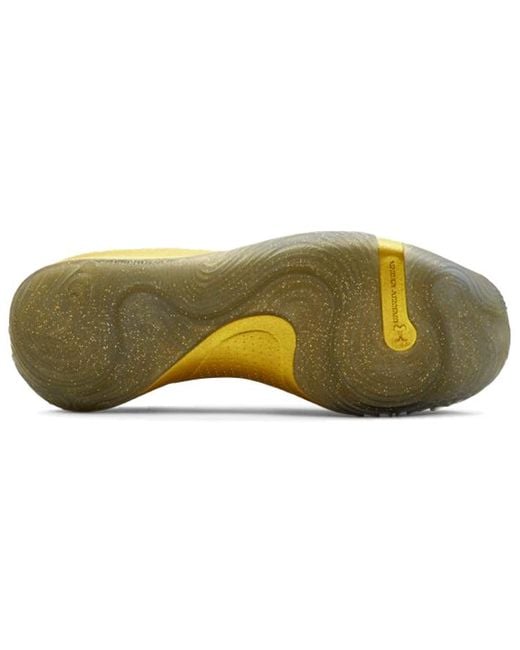 Under Armour Yellow Anatomix Spawn Low 'metallic Gold' for men