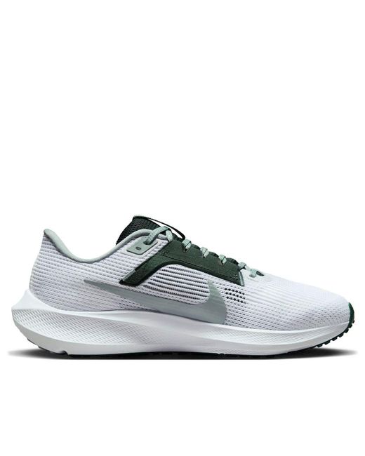 Nike White Air Zoom Pegasus 40 'Michigan State' for men