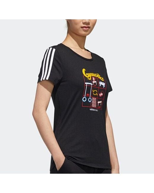 Adidas Black (Wmns) Neo Graphic T-Shirt