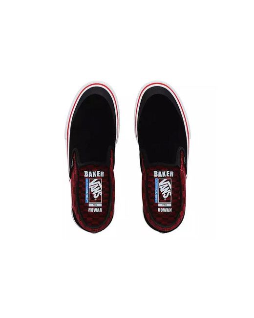 Vans Brown Baker Skateboards X Slip-On 'Rowan' for men