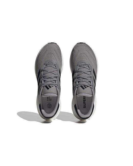 Adidas Gray Supernova 3 Running Shoes Core' for men