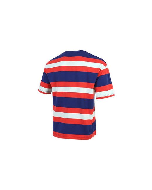 Nike Blue Sport Dna Hbr Stripe Short Sleeve for men
