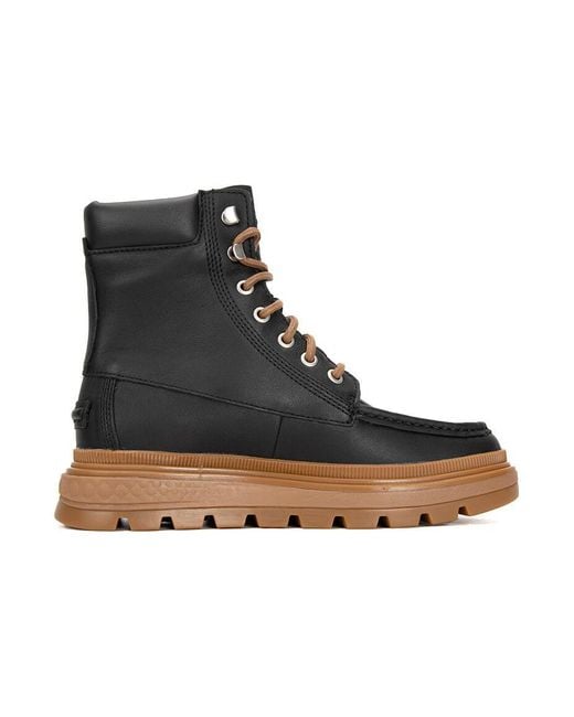 Timberland Black (Wmns) Ray City Moc Toe Chukka Boots Regenerative Leather'