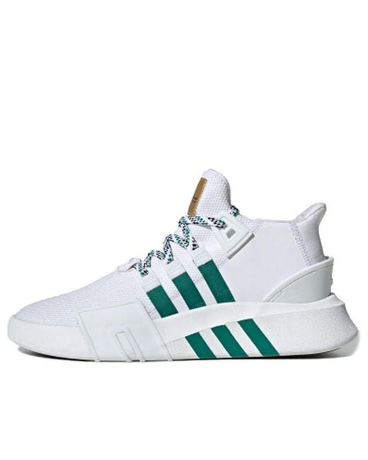 Adidas White Eqt Bask Adv Sub' for men