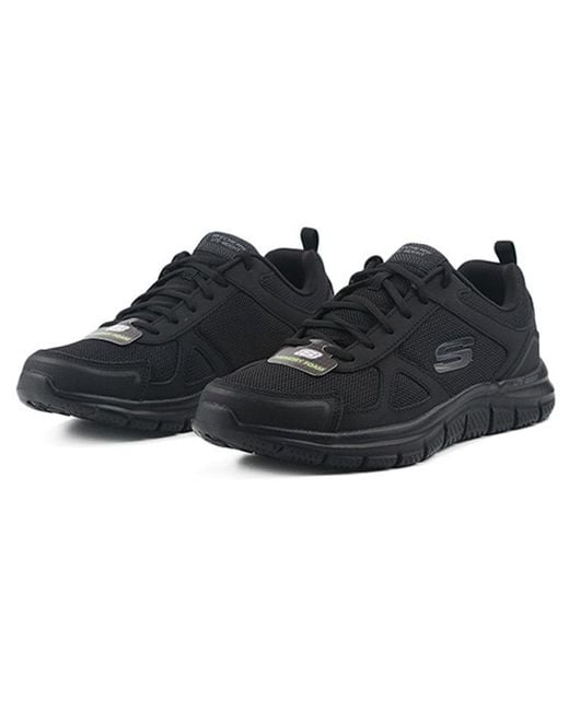 Skechers Black Track Low Running Shoes for men