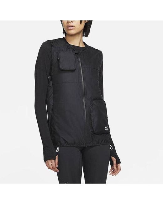 Nike Black (Wmns) Nsrl Transform Sports Detachable Hooded Vest Jacket