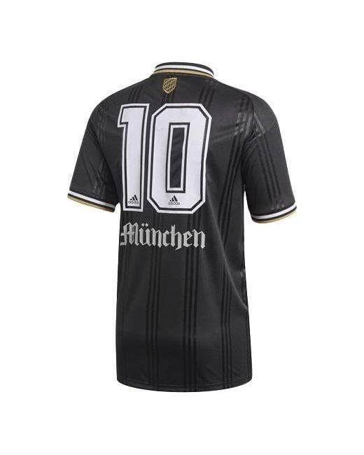 Adidas Black Training Sports Soccer/Football Short Sleeve for men