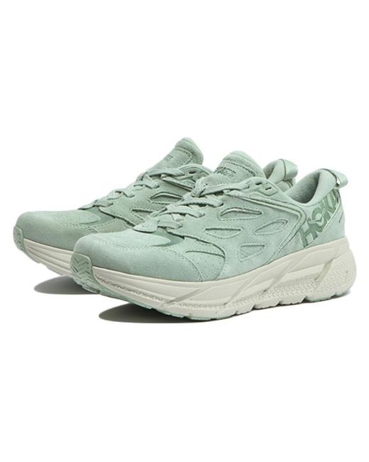 Hoka One One Blue Clifton L Suede 'Smoke' for men