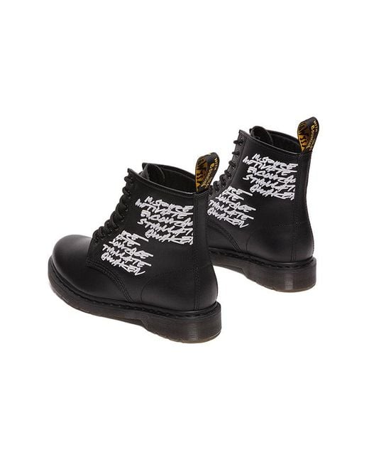Dr. Martens Black Futura Laboratories X 1460 'Embroidered' for men