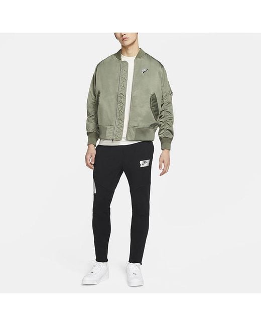 Nike Black As M Nsw Punk Pant Drawstring Knit Running Sports Long Pants for men