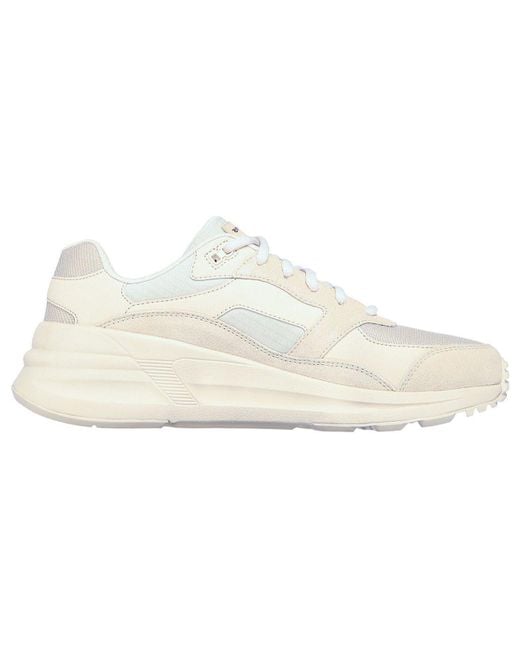 Skechers White Global Jogger Low Top for men