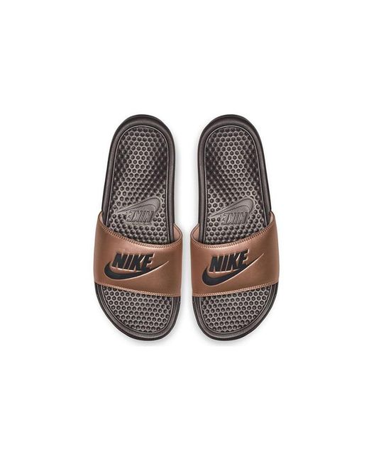 Nike Brown (Wmns) Benassi Jdi Slide 'Metallic Bronze'
