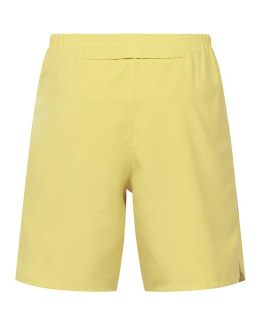 Nike Yellow Dri-Fit Solid Color Quick Dry Breathable Back Pocket Running Shorts for men