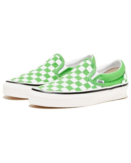 Vans Green Classic Slip-On 98 Dx 'Checkerboard-Classic' for men