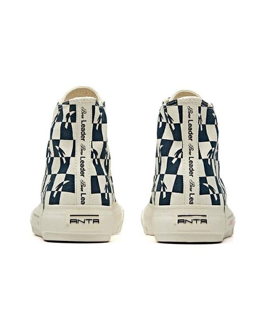Anta Blue (Wmns) X Agu Life Series Sneakers Canvas High