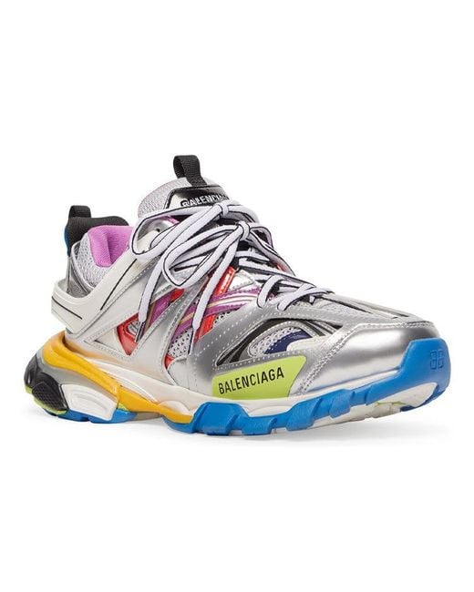Balenciaga Blue Track Sneaker 'Metallic Multi' for men