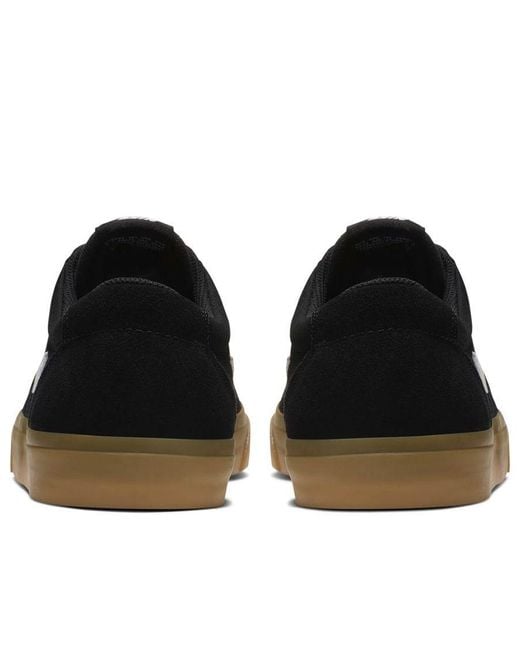 Nike Black Sb Chron Solarsoft Skate Shoe for men