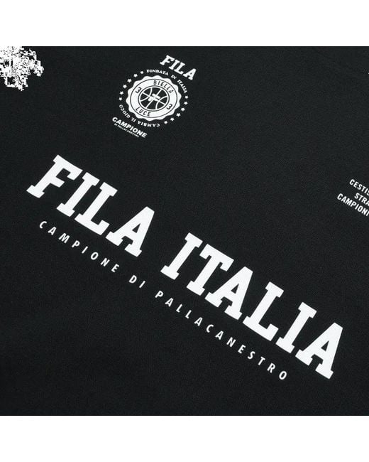 Fila Black Retro Time Tee for men
