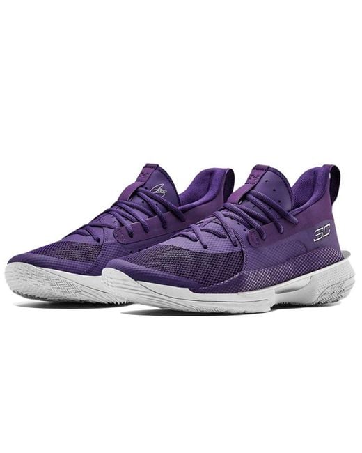Under Armour Purple Curry 7 Team for men