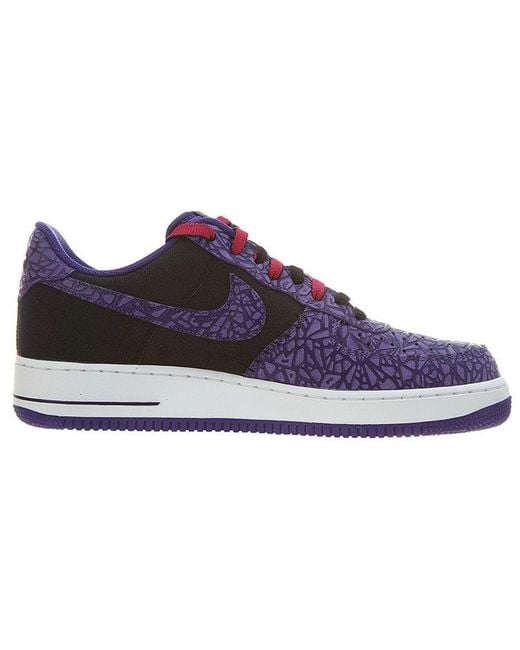 Nike Purple Air Force 1 'Crackled' for men