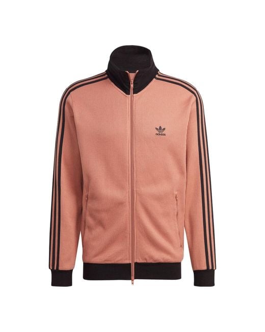 Adidas Pink Originals Adicolor Classics Waffle Beckenbauer Track Jacket for men