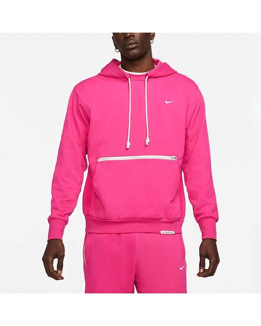 Nike Pink Standard Issue Basketball Sports Hooded Casual for men