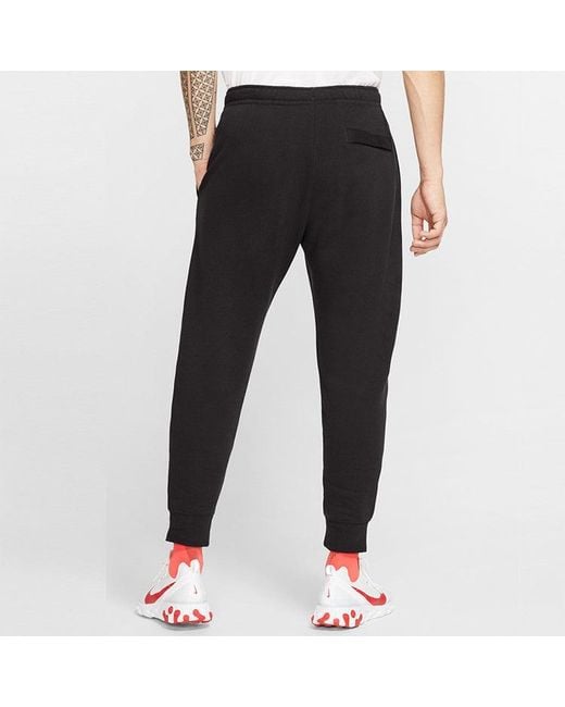Nike Blue Sports Fleece Lined Knit Bundle Feet Casual Long Pants for men