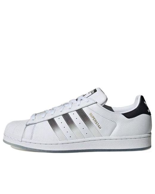 Adidas White Originals Superstar Cloud And Core Shoes for men