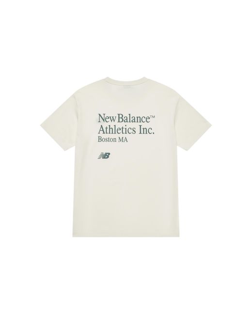 New Balance White Nb Athletics T-shirt