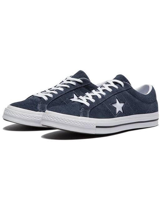 Converse Blue One Star Ox Premium Suede 'Dark' for men