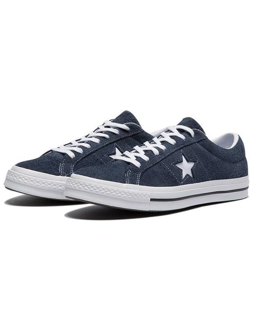 Converse Blue One Star Ox Premium Suede for men