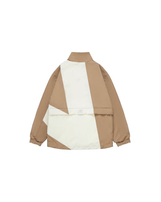 New Balance White Contrasting Colors Jacket Couple Style